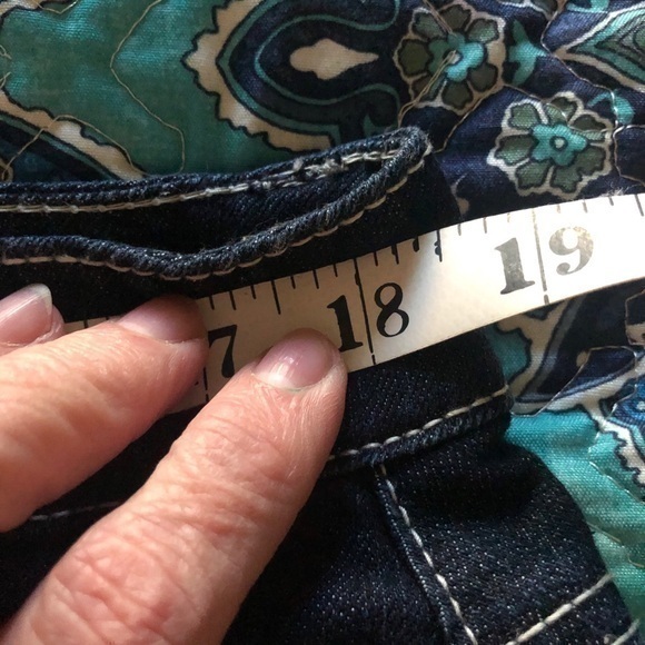 Embellished Levi Knee Length Skirt - Picture 12 of 13